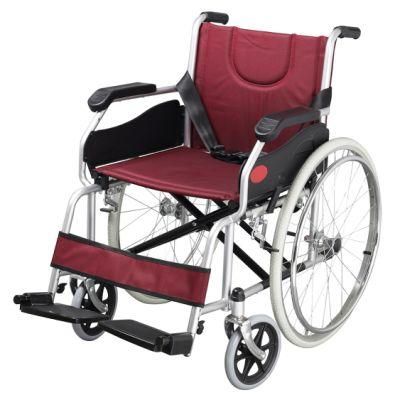 Medical Product Old Man Manual Lightweight Portable Folding Wheelchairs