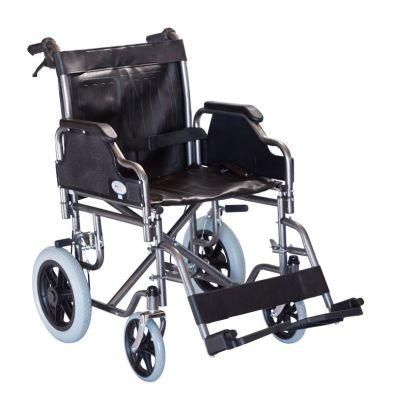 Heavy Duty Handicapped Hospital Folding Manual Lightweight Wheelchair