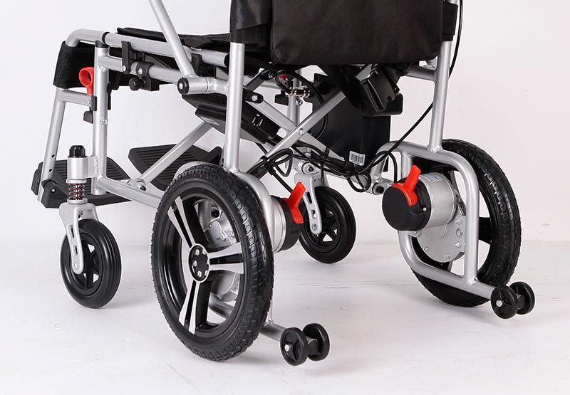 China Aluminium Alloy Light Weight Electric Foldable Wheelchair