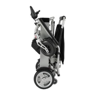 Hot Sale Water-Proof Joystick Compact Travel Power Folding Wheelchair