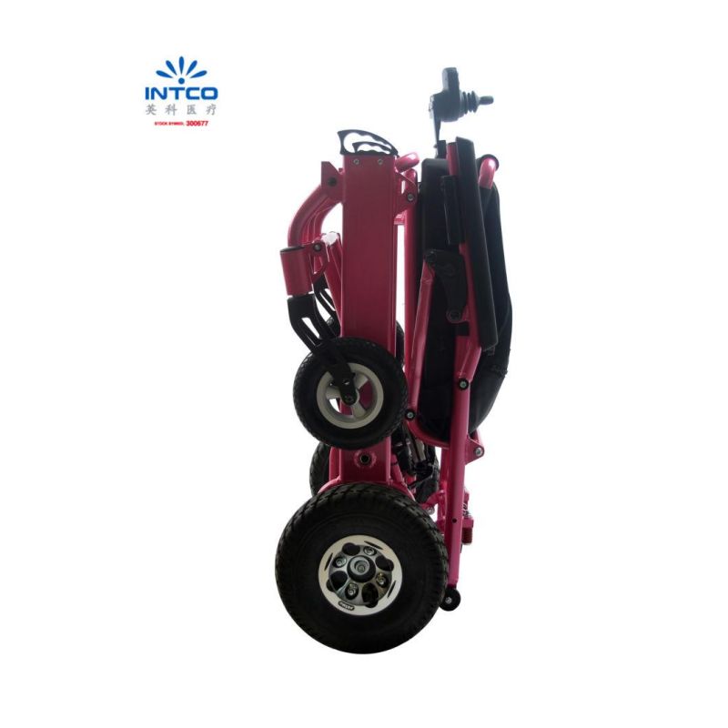 Medical Equipment Compact Motrized Folding Handicapped Power Electric Wheelchair