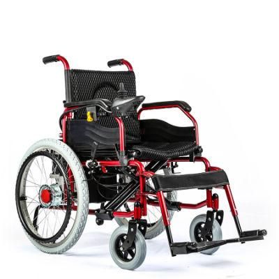 Health Products Aluminum Handicapped Folding Electric Wheelchair for Elderly