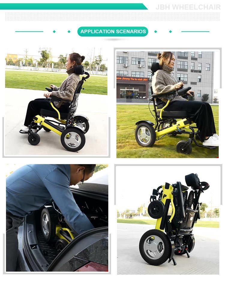 Power Assist Wheelchair Folding Aluminum Alloy Electric Wheelchair