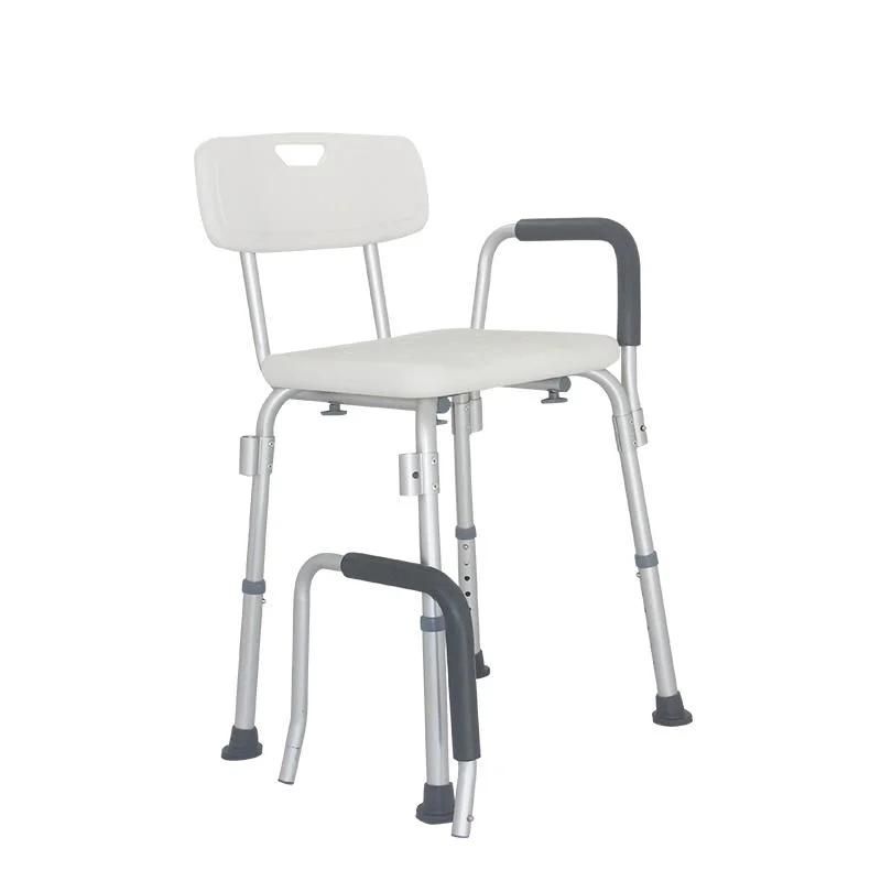 Mn-Xzy003 Adjustable Aluminum Bath Shower Chair Folding Shower Bathroom Chairs