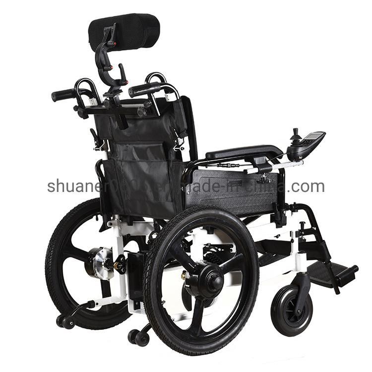 Travel Portable Folding Wheelchair Motor Lightweight Aluminium Electric Wheelchair for Disabled