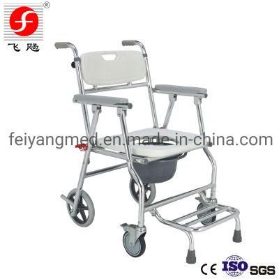 Aluminum Folding Disabled Toilet Seat Shower Chair Commode