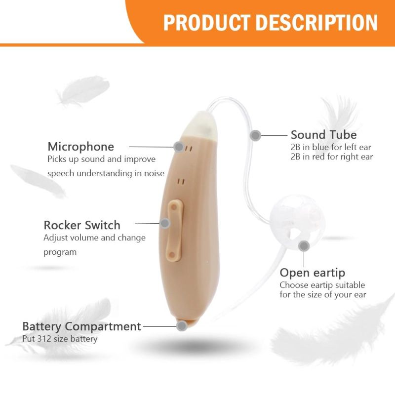 Customized Ear Sound Emplifie Programmable Aids Hearing Aid Audiphones