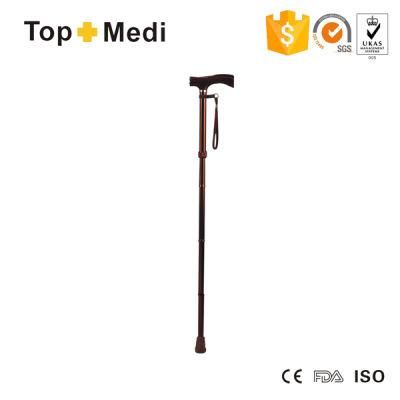 Topmedi Homecare Foldable Height-Adjustable Handicapped Walking Stick Cane Crutch