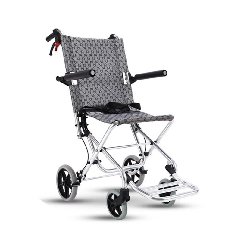 Folding Super Light Old Simple Wheelchair Aluminum Alloy