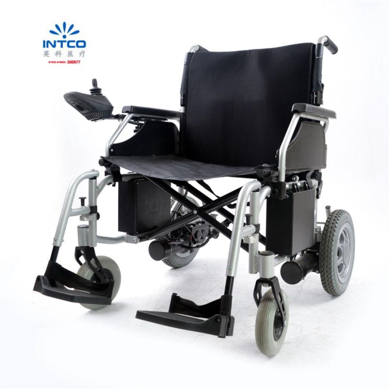 24" Large Seat Width Aluminum Easy Folding Electric Wheelchair
