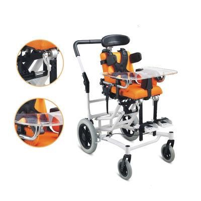 Medical Equipment Aluminum Reclining High Back Cerebral Palsy Children Wheelchair