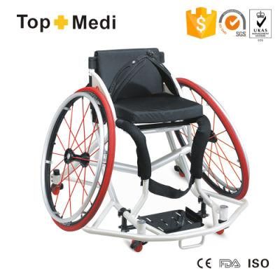 Rehabilitation Therapy Supplier Training Aluminum Basketball Active Leisure Sport Wheelchair for Disabled