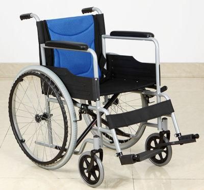 Cheapest Handicapped Folding Manual Portable Wheelchair for Disabled