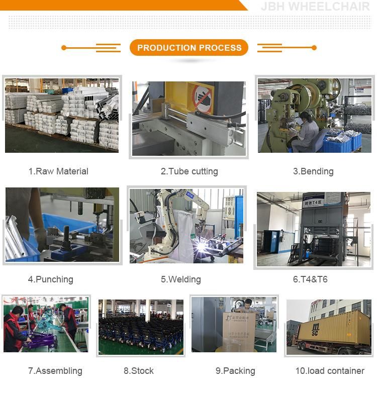 Lightweight Portable Aluminum Alloy Power Wheelchair Factory for Old People