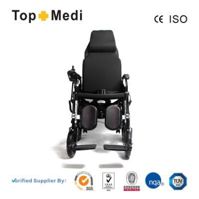 Topmedi Wholesale Automatic Folding High Strength Steel Power Electric Wheelchair