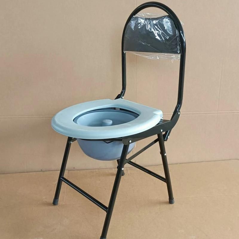 Rehabilitation Therapy Supplies Medical Equipment Foldable Commode Chair