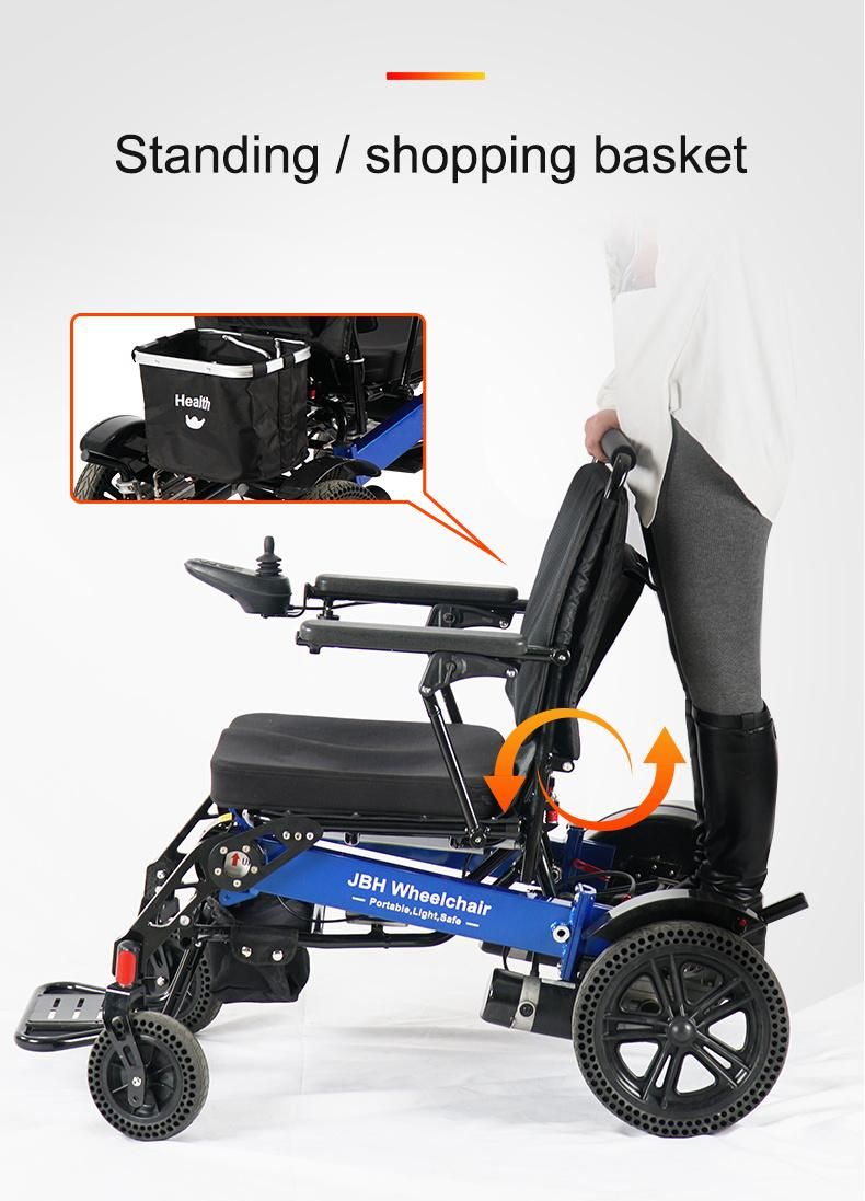 Jbh Hot Selling Comfortable Seating Electric Power Wheelchair with Lithium Battery