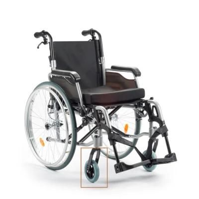 Durable Manual Folding Lightweight Aluminum Wheelchair for Disabled