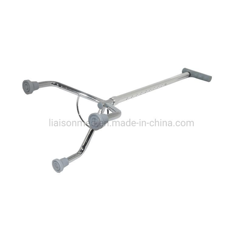 Mn-Gz003 Medical Four Claw Non-Slip Sleeve Cane Hand Aluminum Crutch