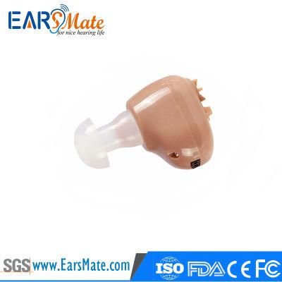 Rechargeable Hearing Aids by USB Charger in Ear Canal Earsmate Digital Hearing Amplifiers