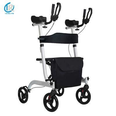 Rollator Walker Folding and Forearm Rollator with Brakes and Seat Disabled Scooter Rehabilitation Equipment