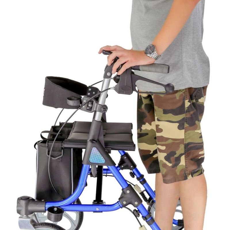 Medical Product Aluminum Foldable Rollator Walker