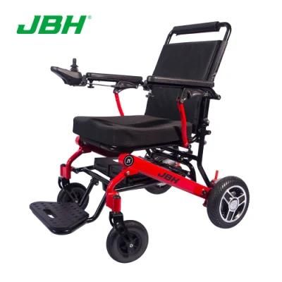 Aluminum Alloy Manual Folding Power Wheelchair Back Adjustable Lightweight Electric Wheelchair