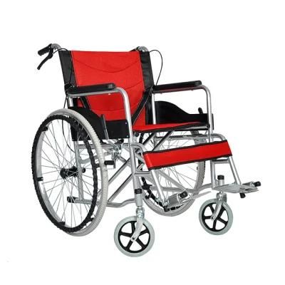 Hochey Medical Elderly Travel Wheelchair Manufacturer Portable Wheelchair