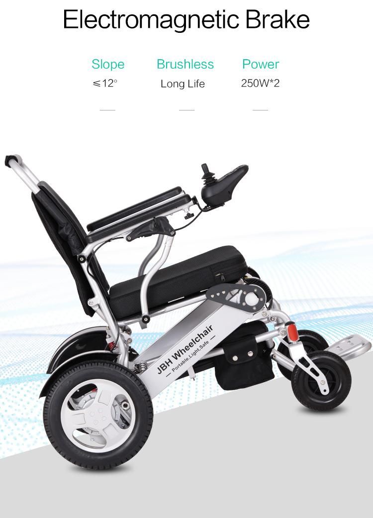CE FDA TUV Lightweight Portable Folding Electric Power Wheelchair for The Disabled and Elderly