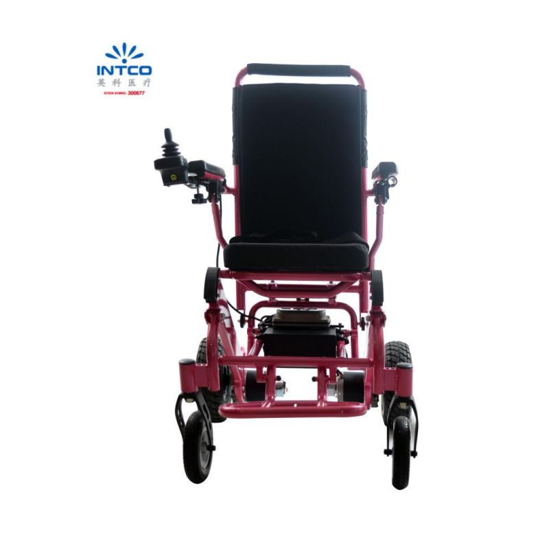 Medical Equipment Compact Motrized Folding Handicapped Power Electric Wheelchair