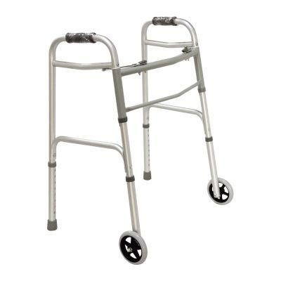 Adjustable Light Weight Aluminum Mobility Adult Elderly Walking Wheel Walker for Disabled