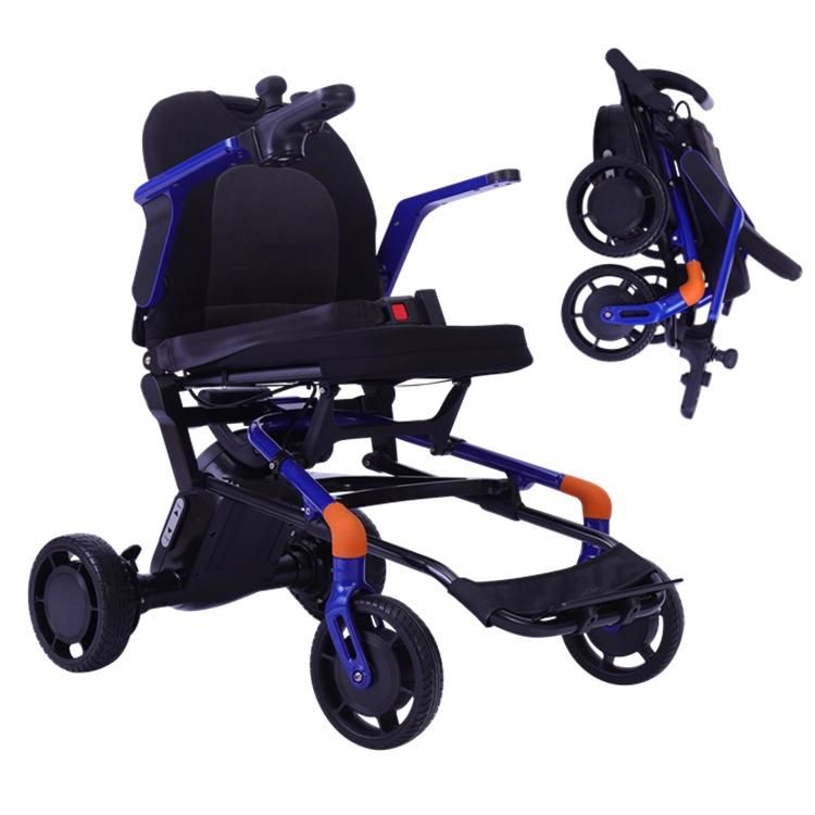 Alloy Lightweight Portable Foldable Electric Power Wheelchairs for Adults