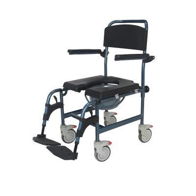 Aluminum Bathing Wheelchair Toilet Transfer Commode