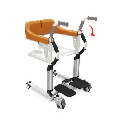 Electric Patient Transfer Toiet Commode Wheelchair