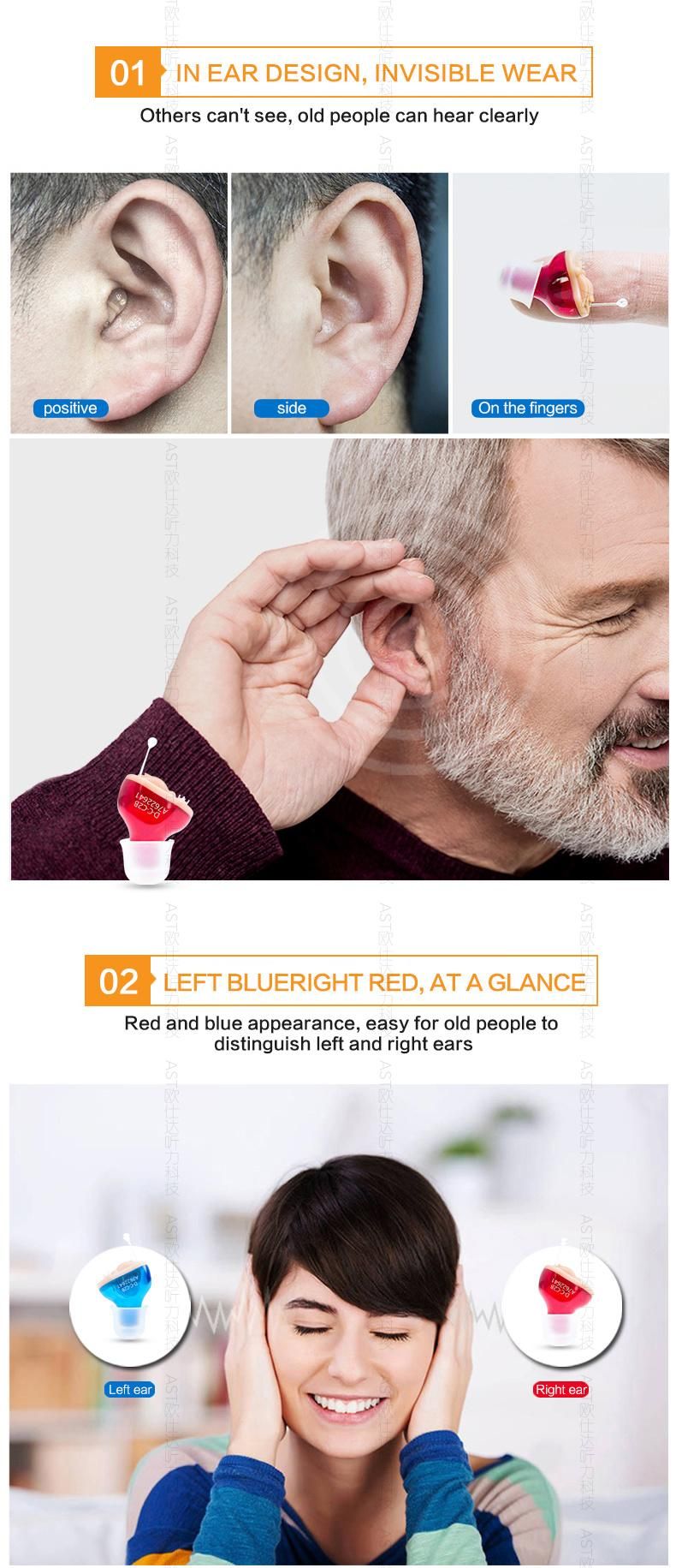 Portable Mini Ear Sound Amplifier Ear Hearing Amplifier for The Deaf Elderly