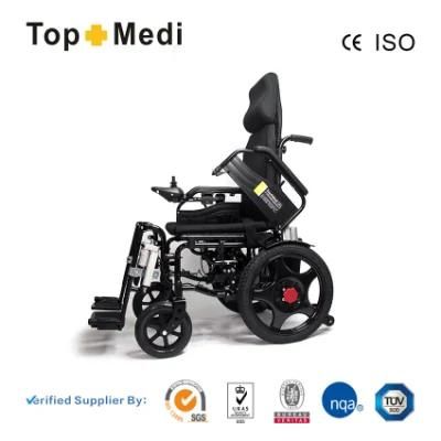 Good Service New Topmedi China Silla De Ruedas Motor Reclining Electric Wheelchair