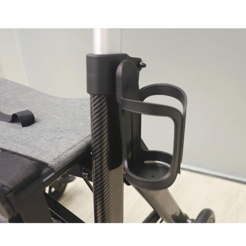 Walking Aids Shopping Cart Aluminum Foldable Rollators Walkers with Crutches