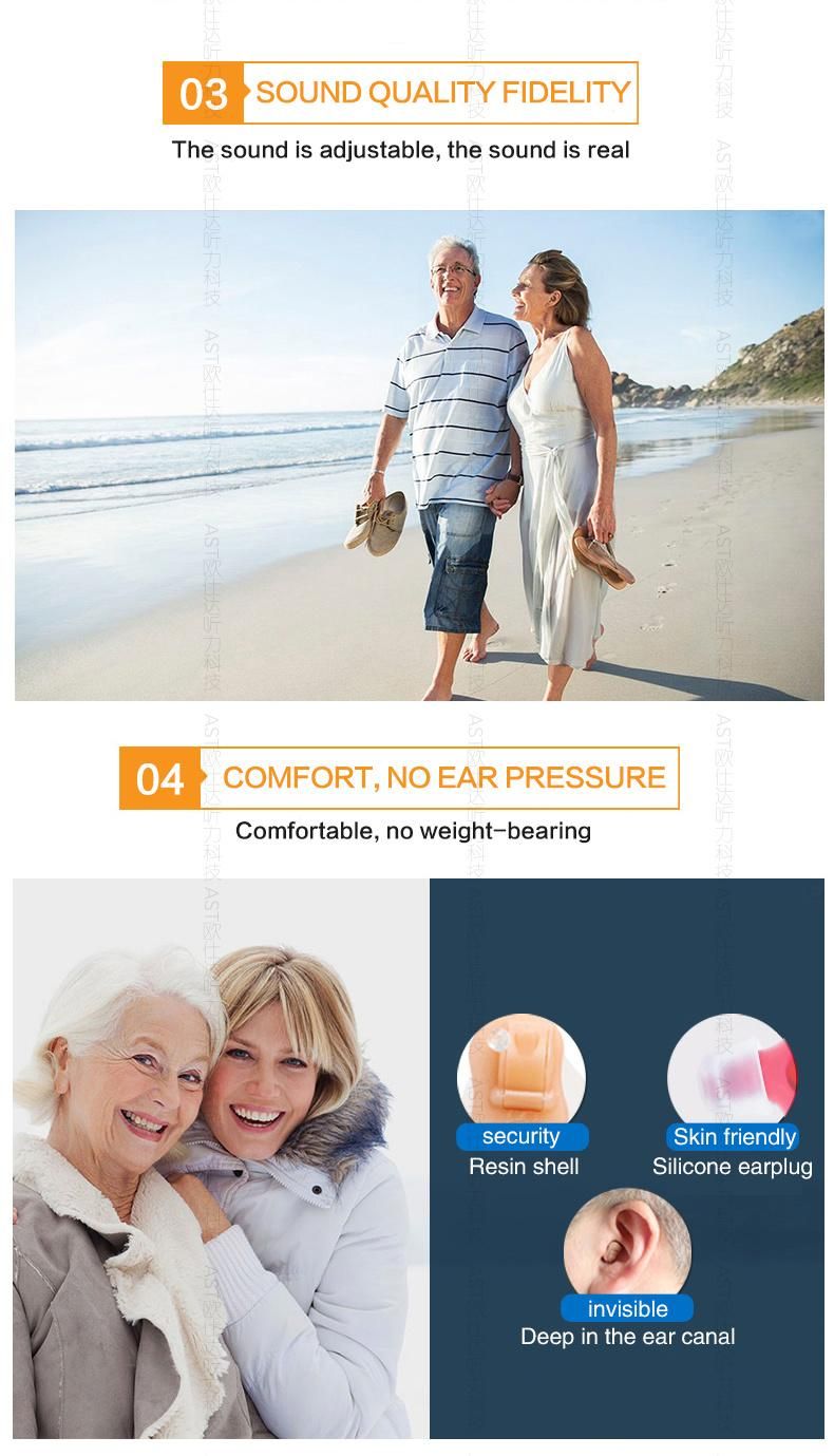 Mini Hearing Aid for Elderly People Rechargeable Amplifier Digital Wireless Ear Aids