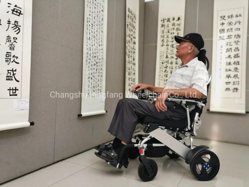 aluminum Alloy Noiseless Folding Portable Wheelchair Model E08 Ce, ISO13485