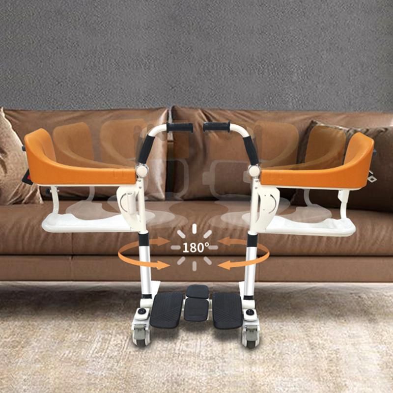 Electric Patient Transfer Toiet Commode Wheelchair