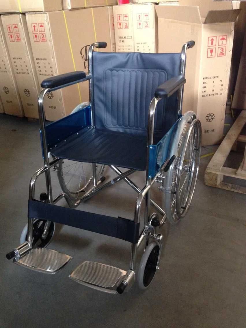 CE Disabled Medical Equipment Mobility Folding Non Electric Wheelchair