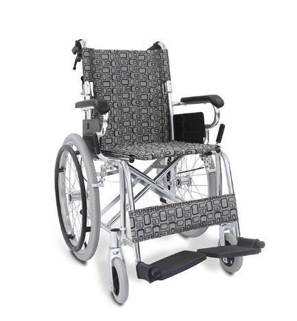 Wheelchair for The Disabled Folding Electroplating Portable Wheelchair