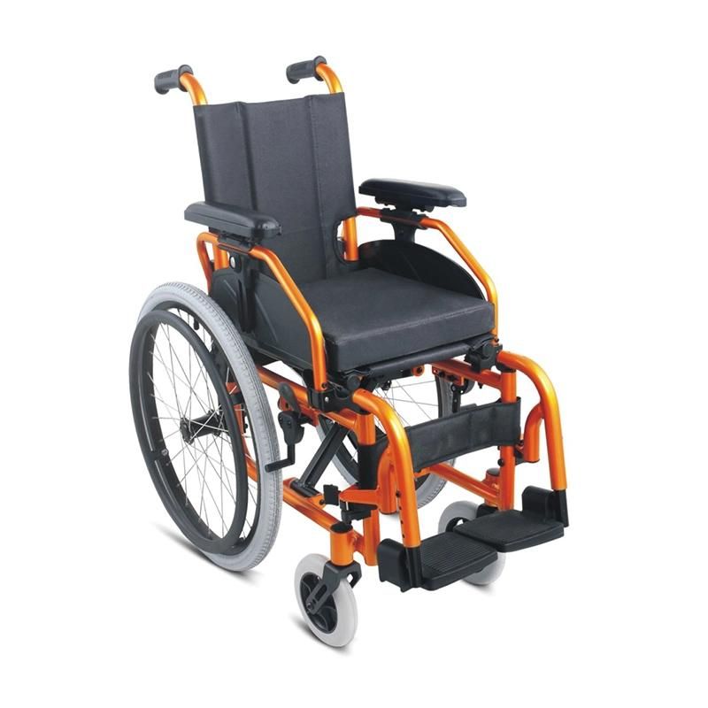 Aluminum Child Light Weight Folding Wheelchair with Ce ISO