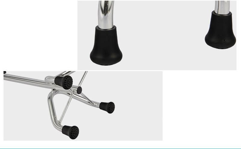 Adjustable High Quality Walking Stick for The Elderly Auxiliary Walk Four-Legged Non-Slip Crutches