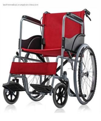 Hot Sell Manual Portable Foldable Electric Cheap Powder Coating Wheelchair