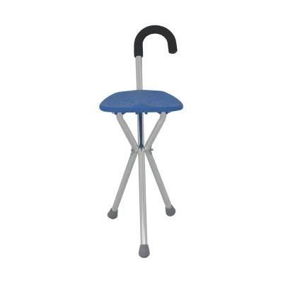 Folding Stool Elderly Thfolding Stool Elderly Three Legs Walking Stick with Seat