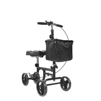 Medical Rehabilitation Equipment Walking Steel Knee Walker Disable Rollator