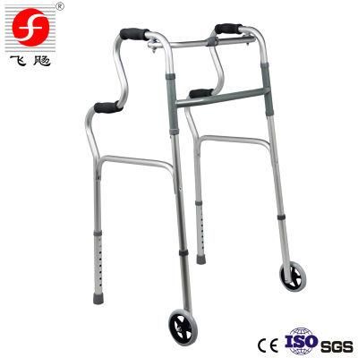 Adjustable Light Weight Mobility Adult Walking Wheel Rollator Walker for Disabled People