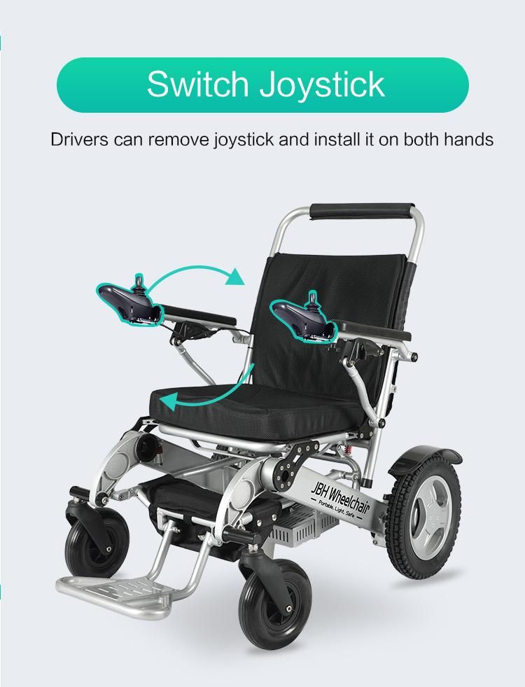 12 Inch Big Wheels Folding Electric Power Wheelchair with Lithium Battery