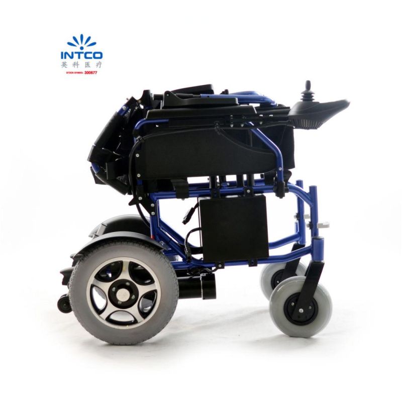 Aluminum Easy Folding Electric Wheelchair with Two Batteries